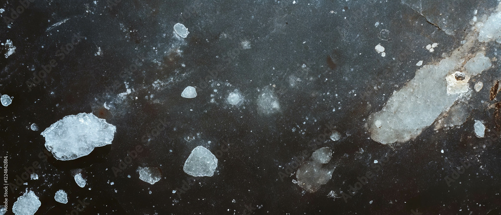 Poster enhanced dust texture with clear central area against a dark background