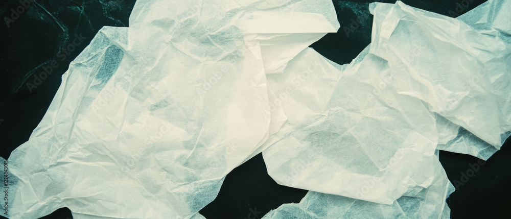 Poster textured paper overlay features a central clear area with intricate detailing on a dark background