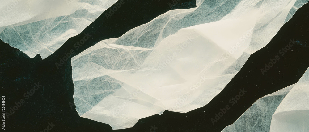 Poster visually enhanced paper texture showcasing intricate details against a dark background