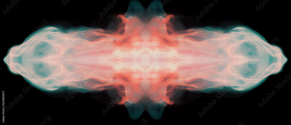 Poster visually enhanced spark energy design featuring dynamic fire overlay on black background