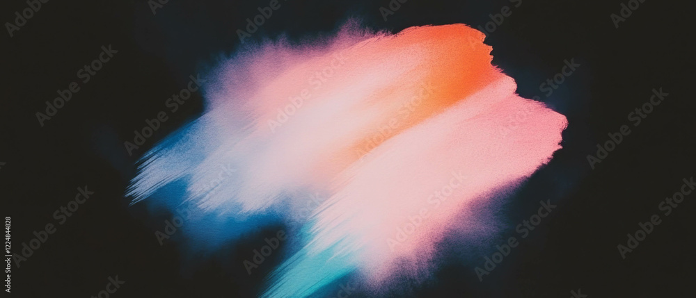 Poster artistic watercolor paper texture overlay on a black background for design projects