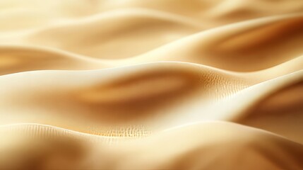 Fototapeta premium Flowing Gold Fabric Texture Luxurious Satin or Silk Material, Smooth Elegant Drapes, Soft Lighting