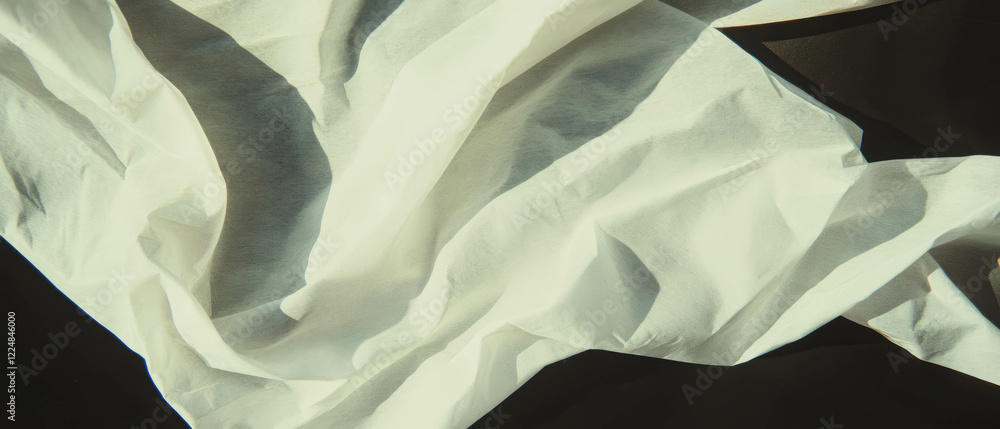 Aufkleber wrinkled paper texture overlay with aged effect on a black background