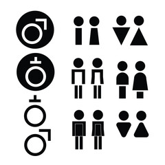 Vector Gender Icon Set Design