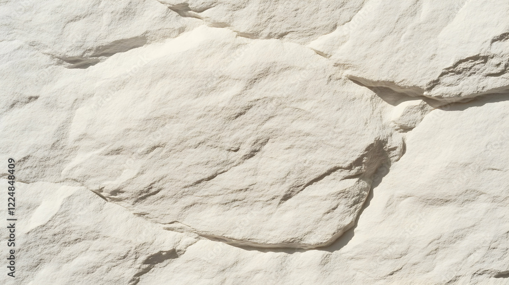 Poster white stone wall texture creates a natural and rustic background design for architectural projects.
