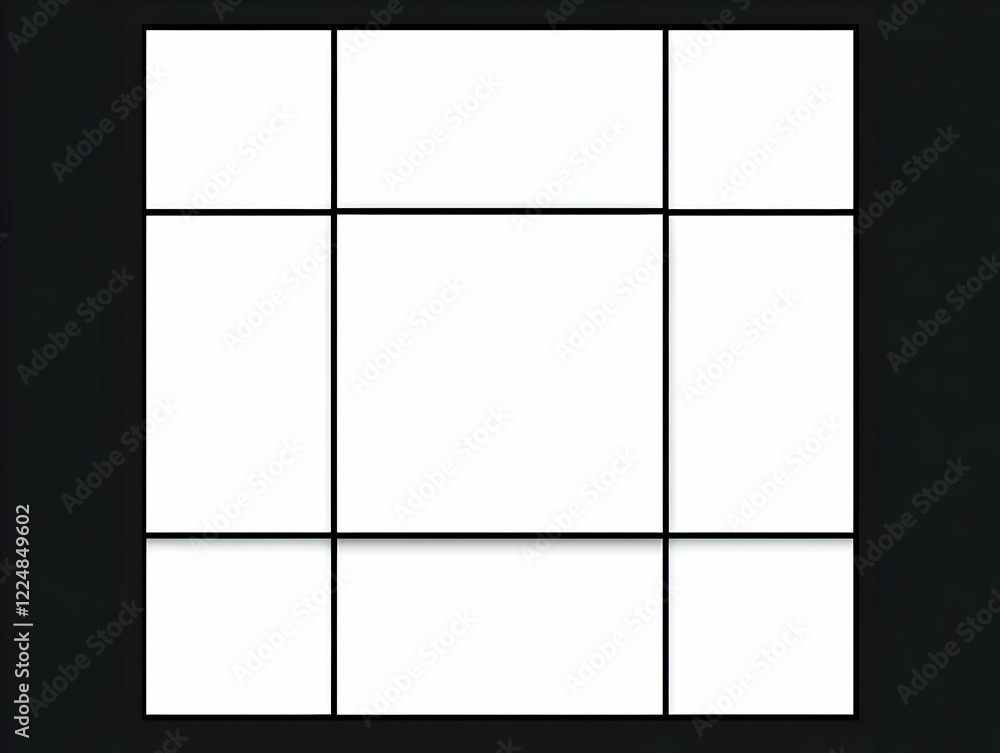 Poster minimalist grid design creates a modern and stylish background for various creative projects