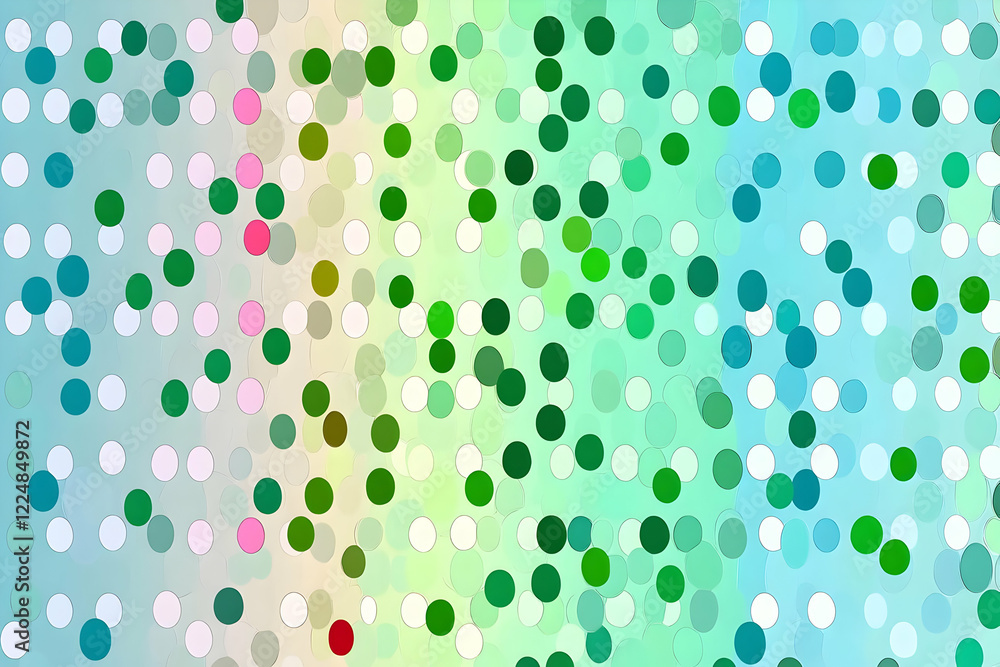 Aufkleber abstract background displays colorful dots pattern with varying sizes beautifully arranged