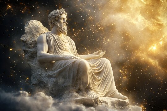Artistically and spiritually design Plutus, known in ancient Athens as the god of abundance, in a float of light