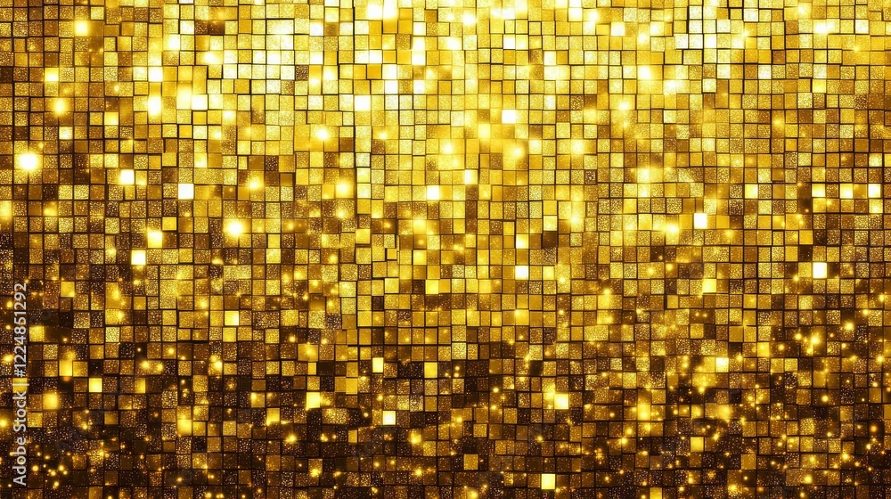 Poster versatile glitter gold texture pattern ideal for both digital and print applications.