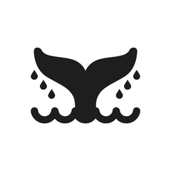 Whale Ocean Splash Icon