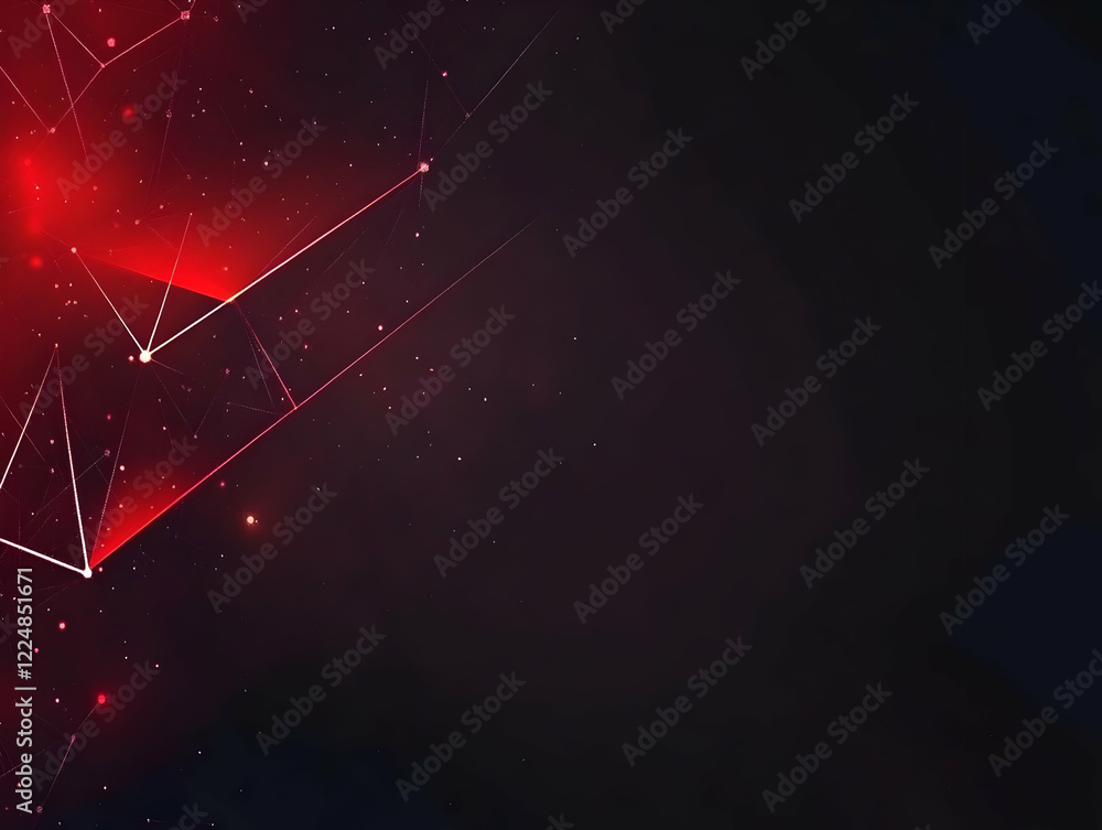 Poster abstract red and black background creates a dynamic and modern feel with geometric shapes