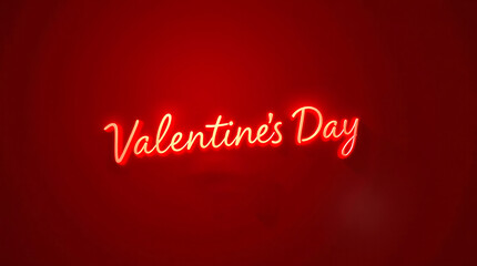"Elegant Valentine's Day Sign with Glowing Script Typography on a romantic Background, Featuring a Warm and Romantic Lighting Effect, Perfect for Love-Themed Celebrations, Romantic Invitation