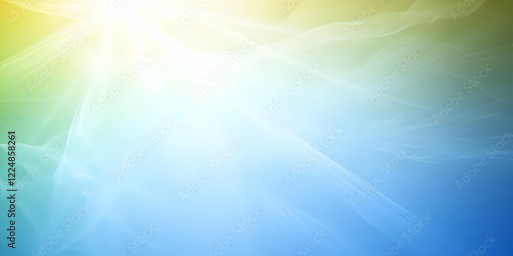 Poster abstract background with soft light rays and flowing lines creates a dreamy atmosphere