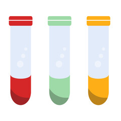 Medical Element with Flat Cartoon Design. Vector Illustration on White Background.