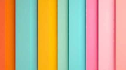 Obraz premium Colorful vertical stripes of pastel shades in a modern abstract design for creative backgrounds and projects