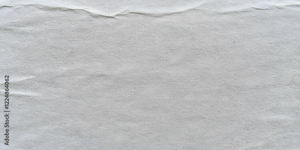Poster blank white crumpled paper texture creates a subtle background with soft wrinkles and ripples