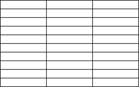 Evenly Spaced Horizontal and Vertical Grid for Data Organization. Illustration. For planning