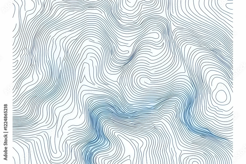 Poster abstract background displays flowing lines and curves with subtle blue accents creating a sense of d