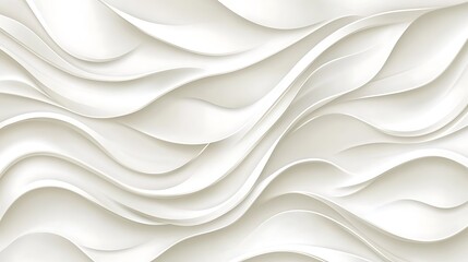 Obraz premium Abstract White Wave Pattern Background Design