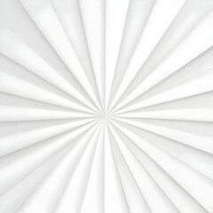 White Abstract Background with 3D Radial Lines Creates a Dynamic Visual