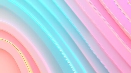 Obraz premium Soft Pastel Waves in Gradient Colors Creating a Serene and Modern Abstract Background for Design Projects