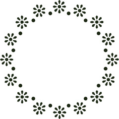 Beautiful flower art and mandala vector design