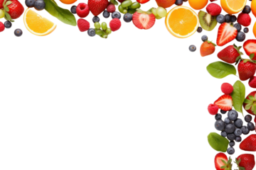 PNG Fruit backgrounds strawberry blueberry.