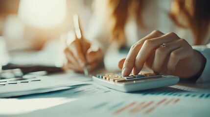 Detailed Examination of Financial Calculations: An Insight into Accounting Processes Through the Lens of a Professional Engaged in Numeric Analysis Using a Calculator