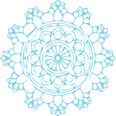 Beautiful flower art and mandala vector design