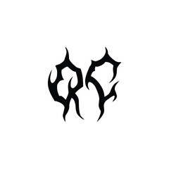 QC monogram logo design letter text name symbol monochrome logotype alphabet character simple logo