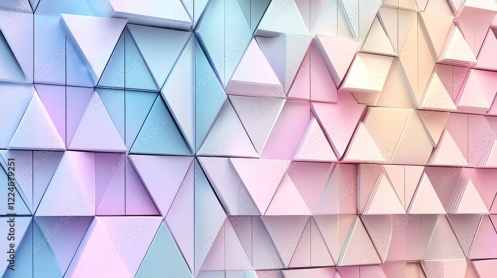 Aufkleber immerse yourself in a sleek geometric pattern showcasing overlapping shapes.