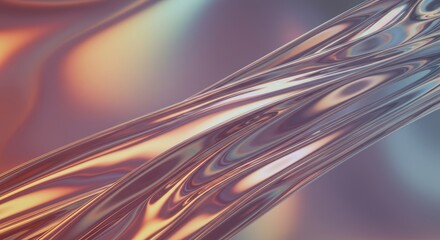 Abstract fluid motion with iridescent swirls and dynamic colors