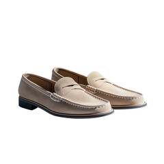 Naklejka premium Stylish Loafers for Men Urban Fashion Store Shoe Collection Modern Atmosphere Front View Elegant Footwear Design