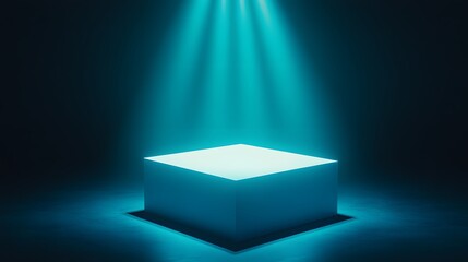 stage with spotlight