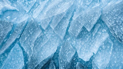 icy stone texture with cracks filled with luminous blue and white frost