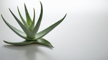 freshly plucked aloe vera stem