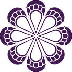 Beautiful flower art and mandala vector design