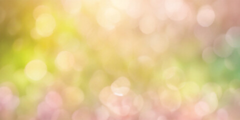 Obraz premium Vector spring background, bokeh effect, banner