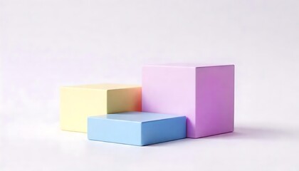 Obraz premium 3d render of a stack of blocks