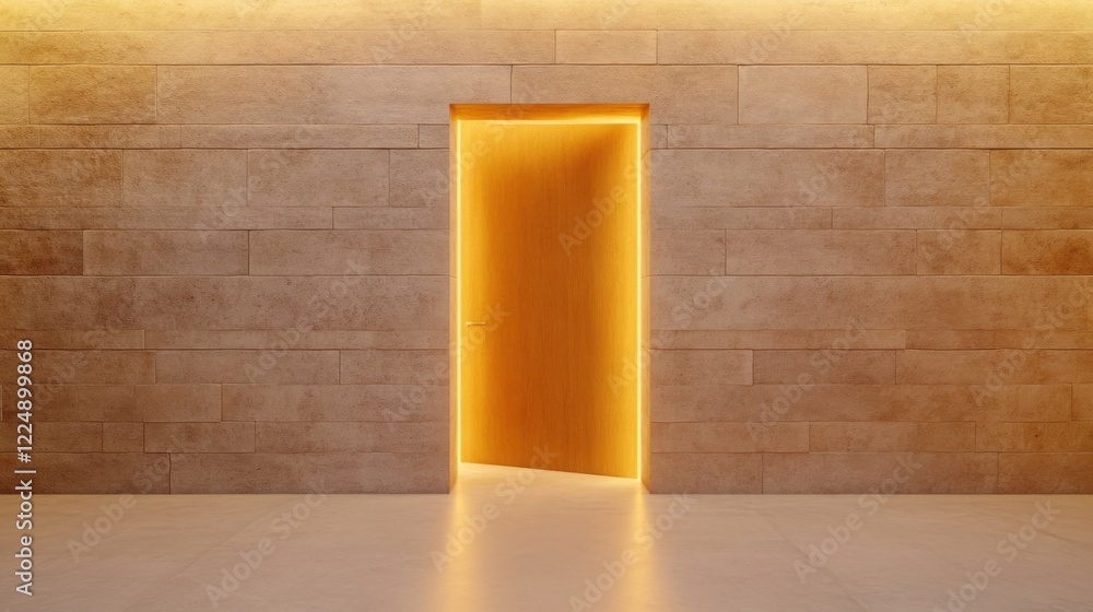 Aufkleber a doorway that leads back to the same room, creating an endless loop of entry and exit