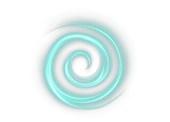 smooth blue-green wave with neon glow and modern flow—ideal for transparent PNGs, minimal digital artwork, tech designs, or abstract backgrounds.