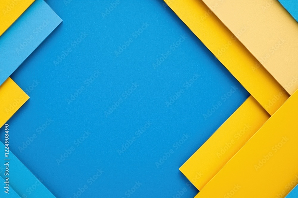 Poster modern gradient background with overlapping layers in vibrant colors