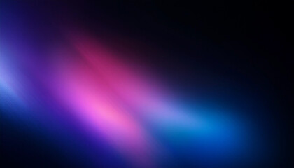 Purple blue pink abstract ultraviolet defocused radiance soft texture background. Dark black empty space. Neon blur glow. Color light overlay. Copy space.
