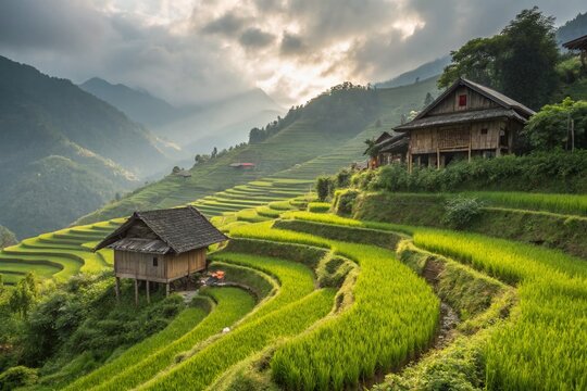 Sapa Tribal Houses: Portrait Photography of Traditional Vietnamese Architecture