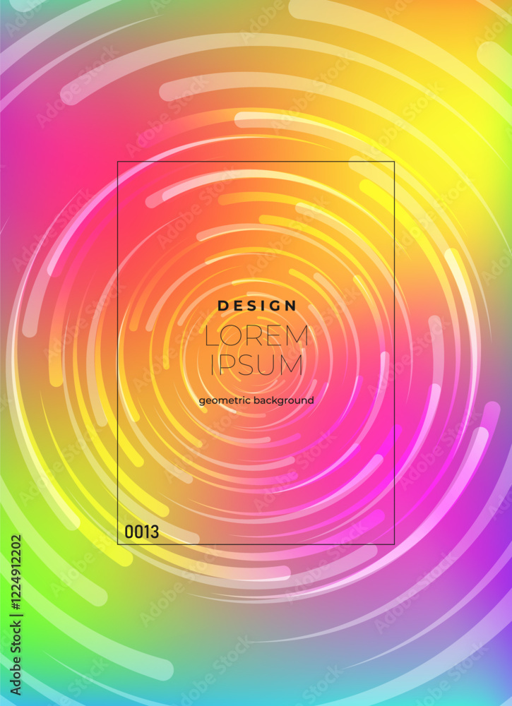 Aufkleber flat vector. minimal geometric background. dynamic shapes composition. eps10 vector.