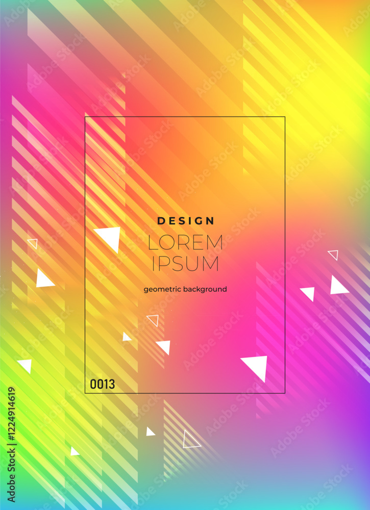 Aufkleber flat vector. minimal geometric background. dynamic shapes composition. eps10 vector.