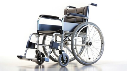 Fototapeta premium Wheelchair on White Background