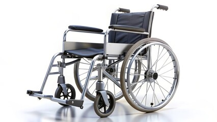 Wheelchair on White Background