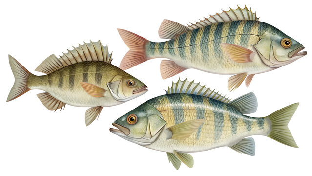 Fish isolated on white or transparent background out, illustration, seafood, small, digital, clear, art, light, futuristic, technology, three-dimensional, yellow, texture, copy space, pattern, glister