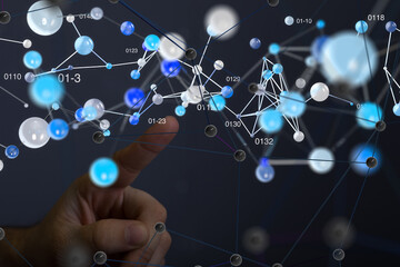 conference Digital Network and data concept 3d